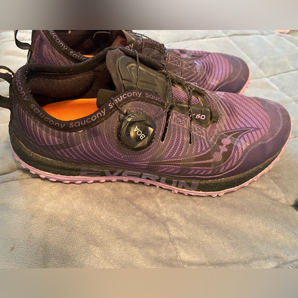 Saucony Size 8.5 Purple Shoes - Fit like 8!
